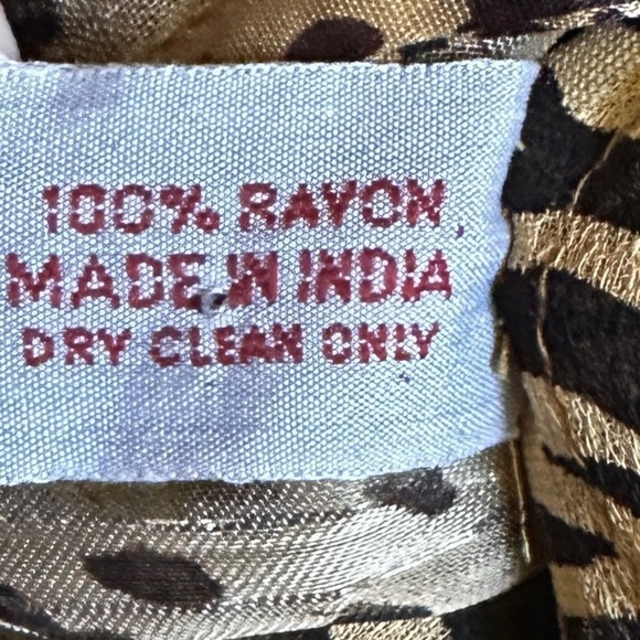 Sterling Styles Reversible Animal Print Metallic Midi Skirt 2X/3X Boho Leopard - Picture 10 of 10